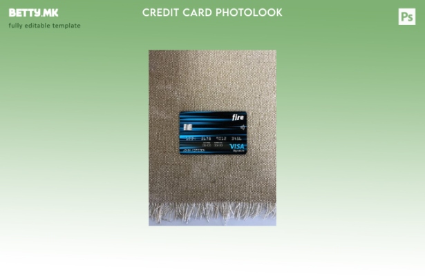 модерен стил Ireland Fire Financial банкарски виза картичка photolook пред шабло